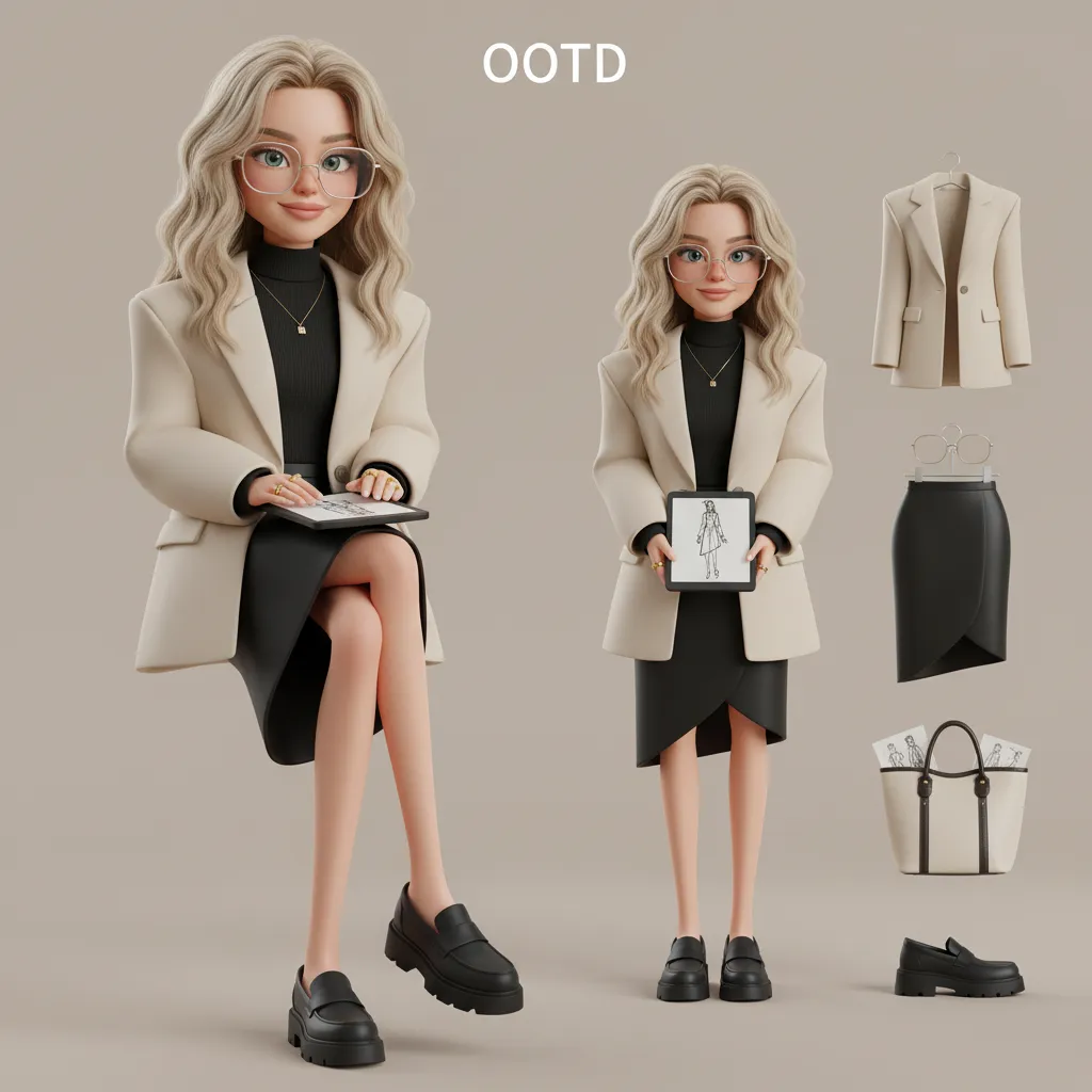 Fashion showcase generated with AI